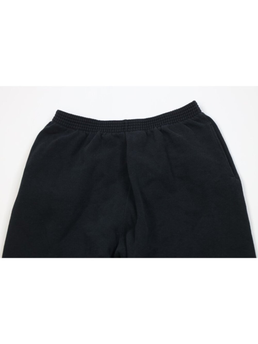 Vintage 90s Streetwear Womens Large Faded Blank Sweatpants Joggers Black USA - Picture 2 of 12